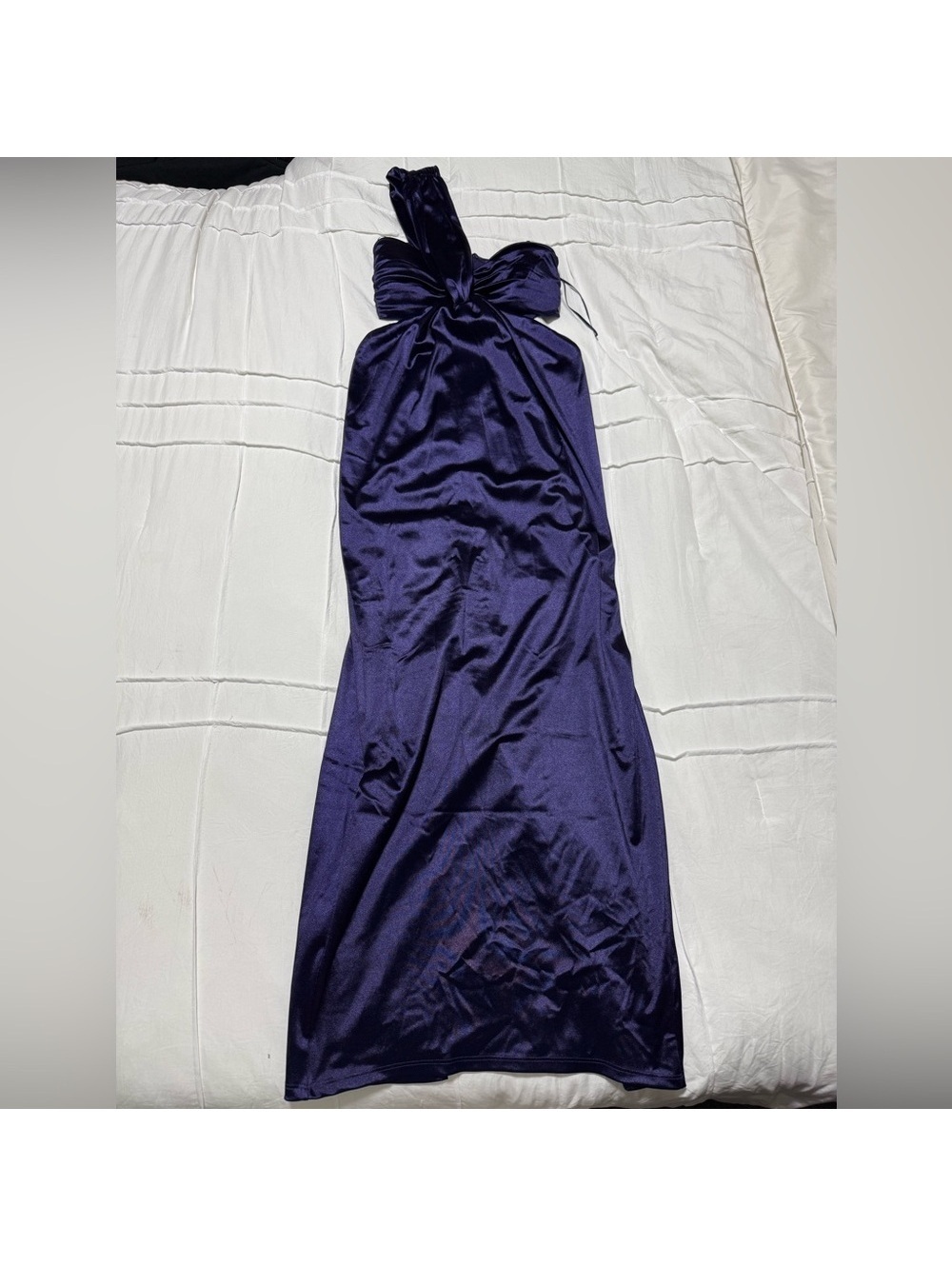 NWT Express Midnight Purple Strapless Gown- Size XS
